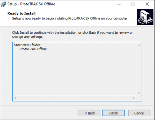 ProtoTRAK SX CNC Offline Software Instructions Ready To Install Screenshot