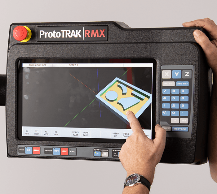 ProtoTRAK RMX CNC Touchscreen Gestures