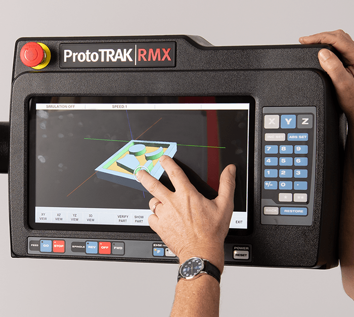 ProtoTRAK RMX CNC Touchscreen Gestures