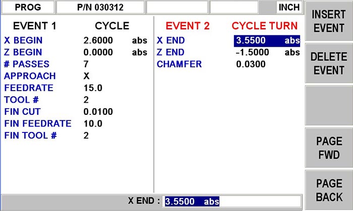 Cycle - ProtoTRAK ELX CNC