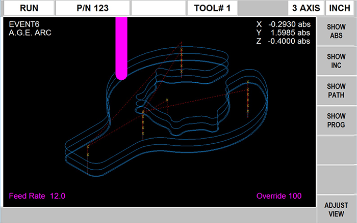 ProtoTRAK KMC CNC - View Toolpath