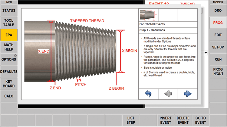 ProtoTRAK RLX CNC Enhanced ProtoTRAK Assistance - Diagrams