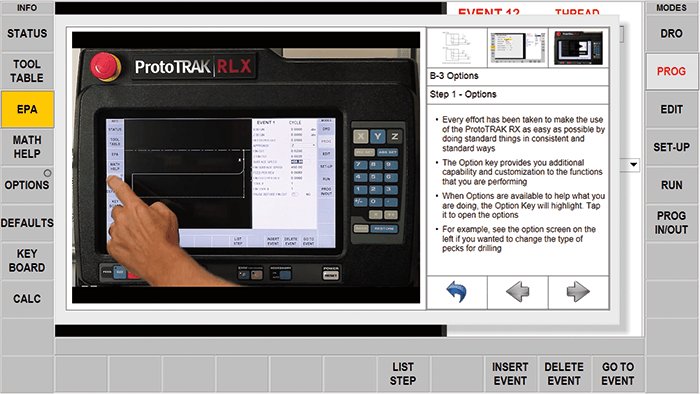 ProtoTRAK RLX CNC Enhanced ProtoTRAK Assistance