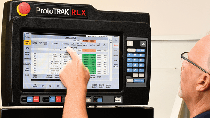 ProtoTRAK RLX CNC Touchscreen
