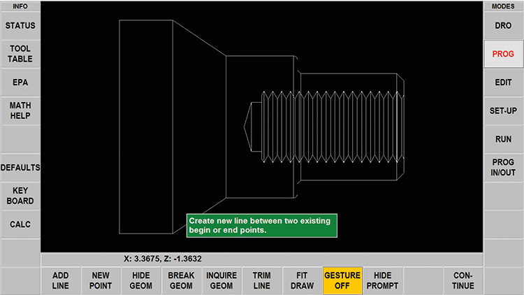 RLX CNC Touchscreen - Tap to Enter