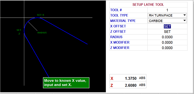 ProtoTRAK RLX CNC - Tool Setting