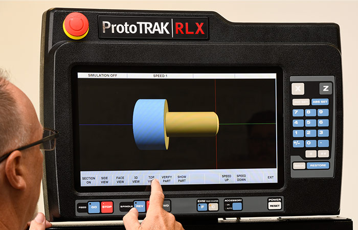 ProtoTRAK RLX CNC Touchscreen Gestures