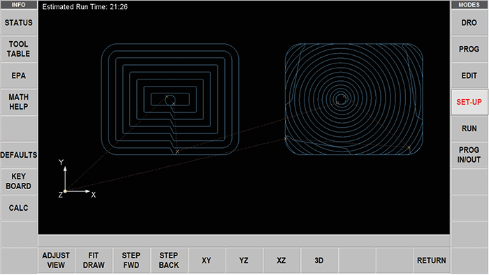ProtoTRAK RMX CNC Adaptive Tool Path