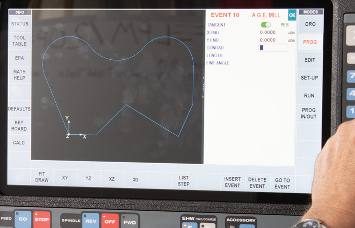 ProtoTRAK RMX CNC Editing On-The-Fly Example 2