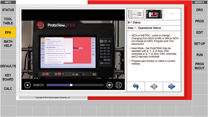 ProtoTRAK RMX CNC Enhanced ProtoTRAK Assistance - Videos