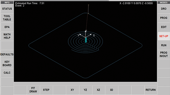 ProtoTRAK RMX CNC Tool Path