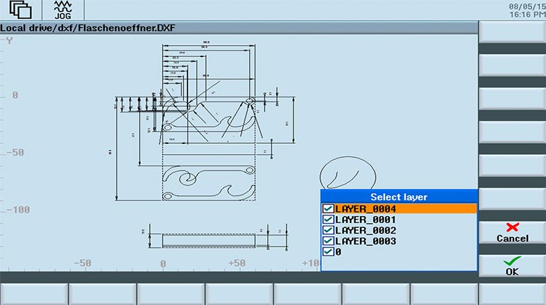 DXF Reader - Milling Operations - SINUMERIK ONE