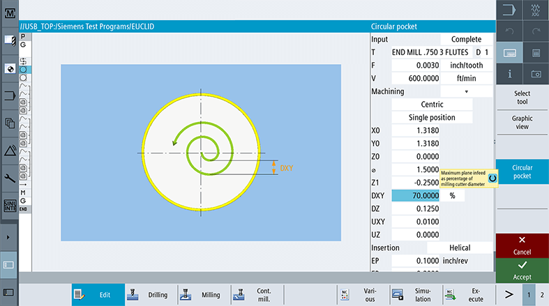 Tool Tips - Milling Operations - SINUMERIK ONE